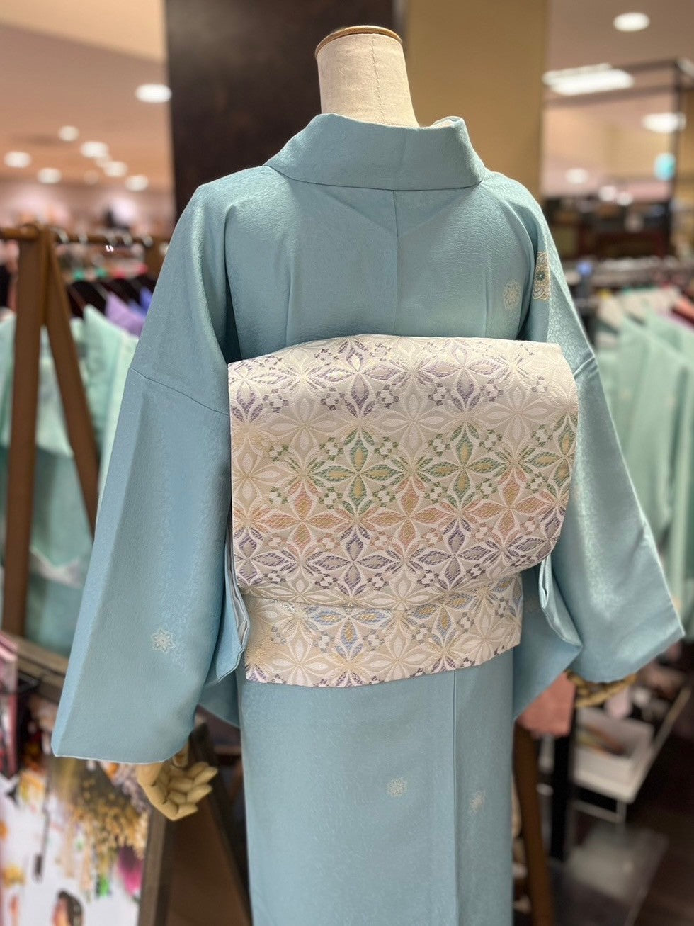 オリジナル小紋華紋 ブルー