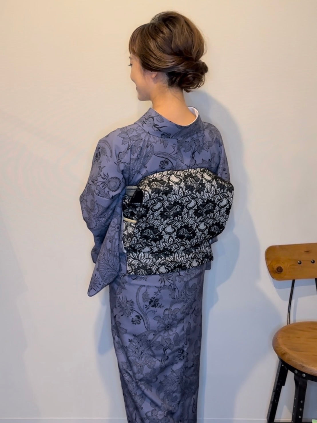 オリジナル更紗 紺