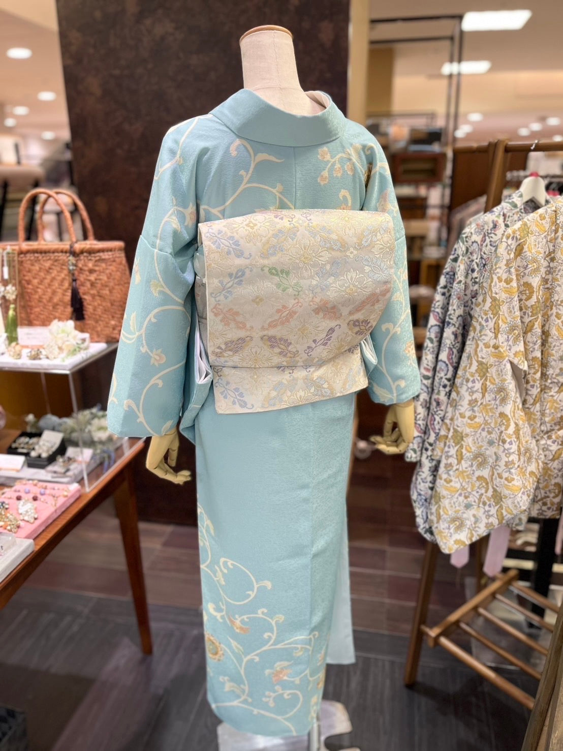 オリジナル訪問着 ブルー