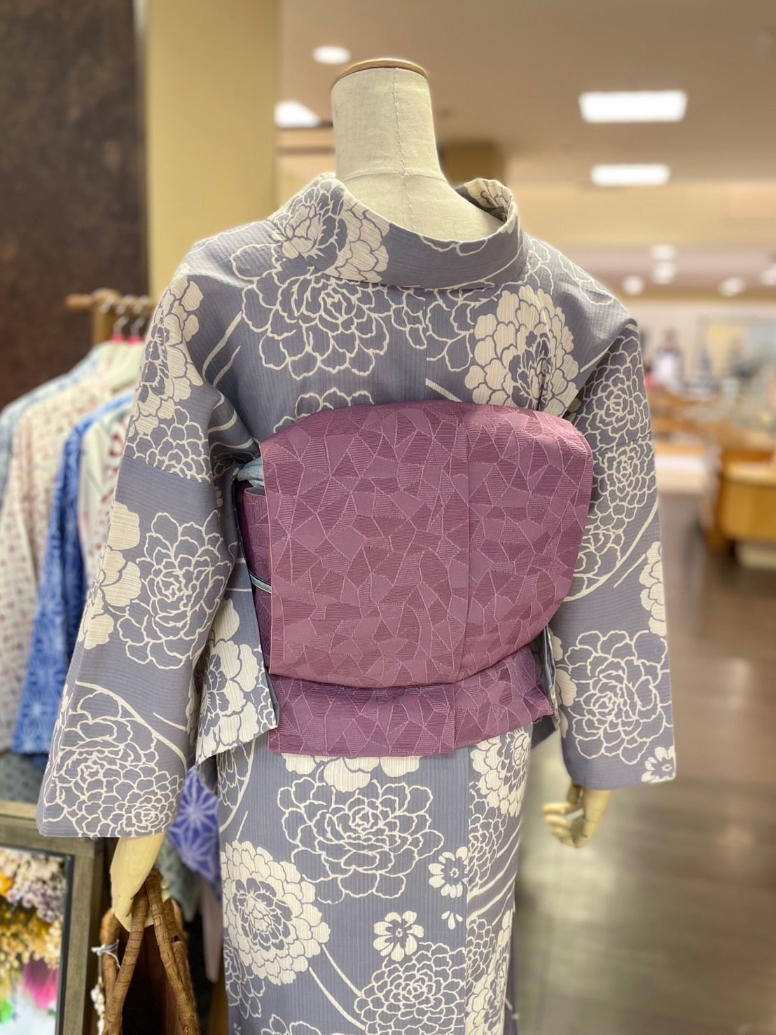 綿麻三部式ゆかた Lサイズ