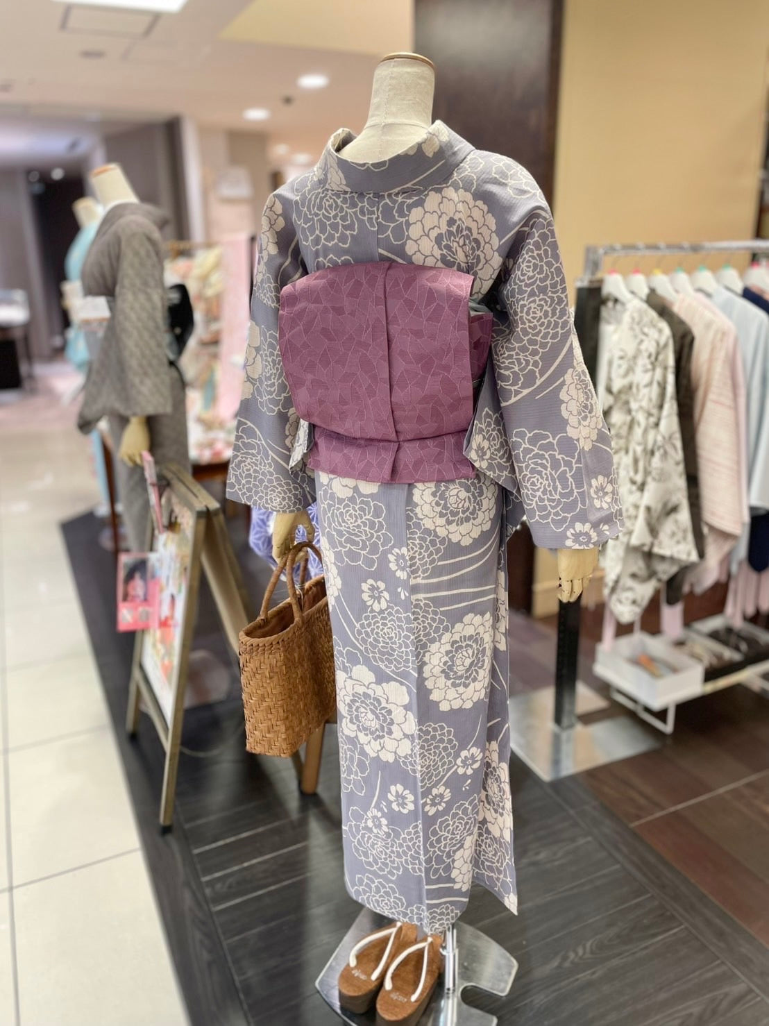 綿麻三部式ゆかた Lサイズ