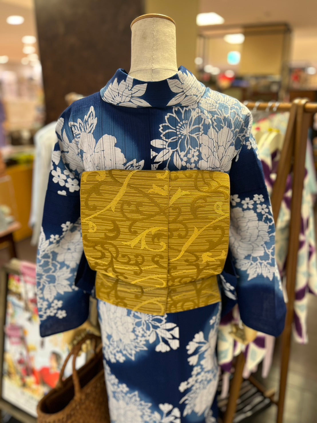 綿麻三部式浴衣 Lサイズ