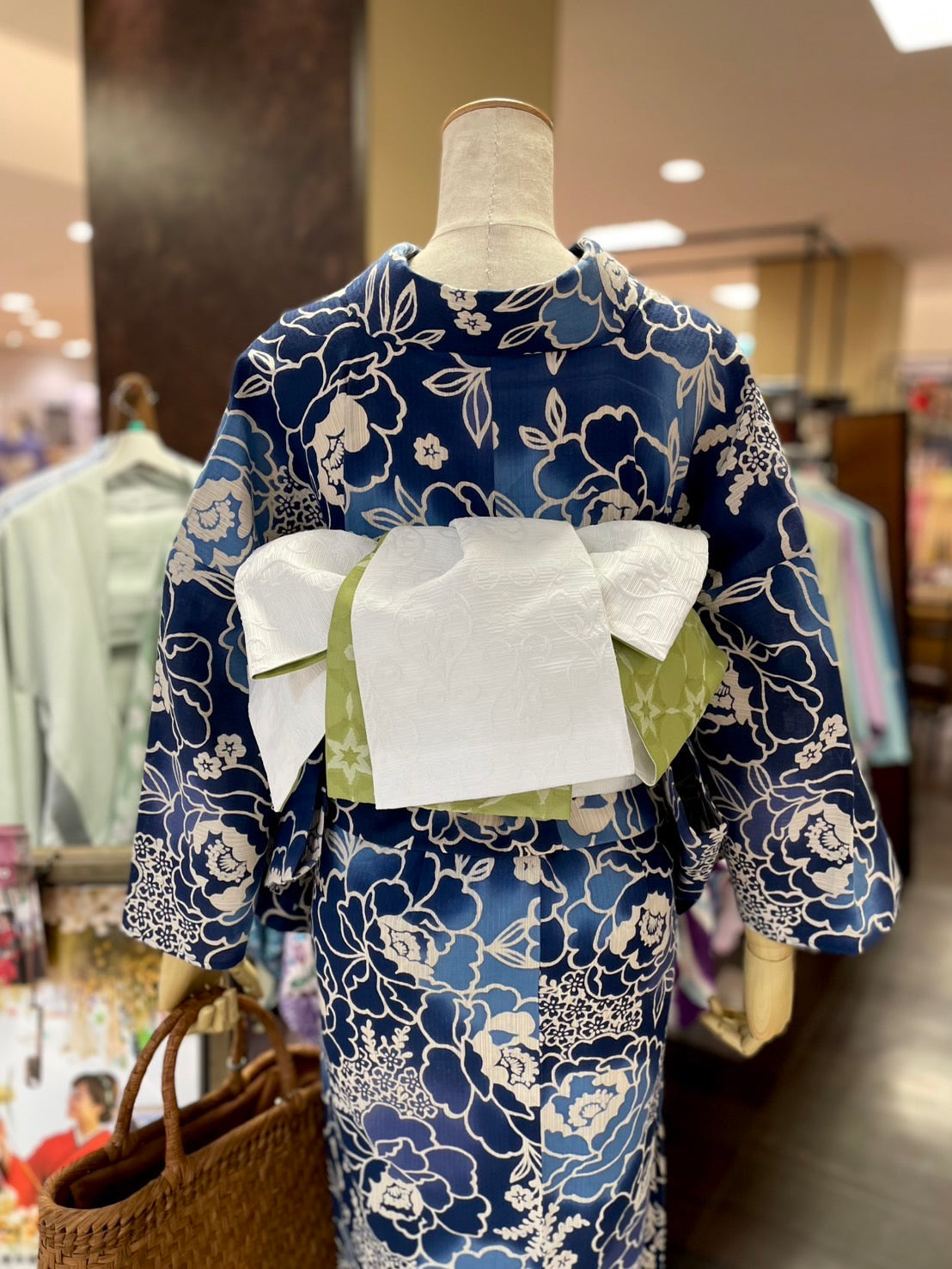 綿麻三部式浴衣 Mサイズ