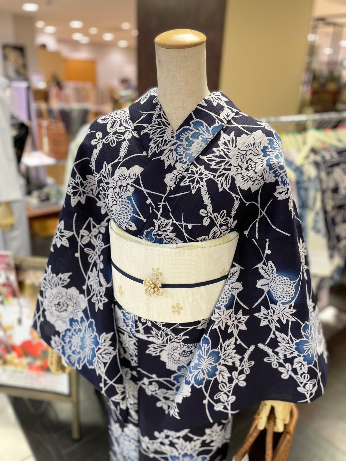 綿麻三部式浴衣 Lサイズ – driccoきもの