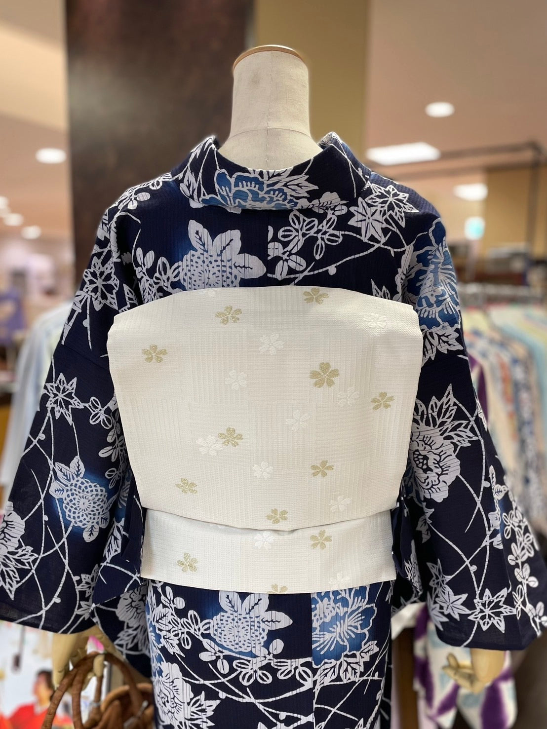 綿麻三部式浴衣 Lサイズ