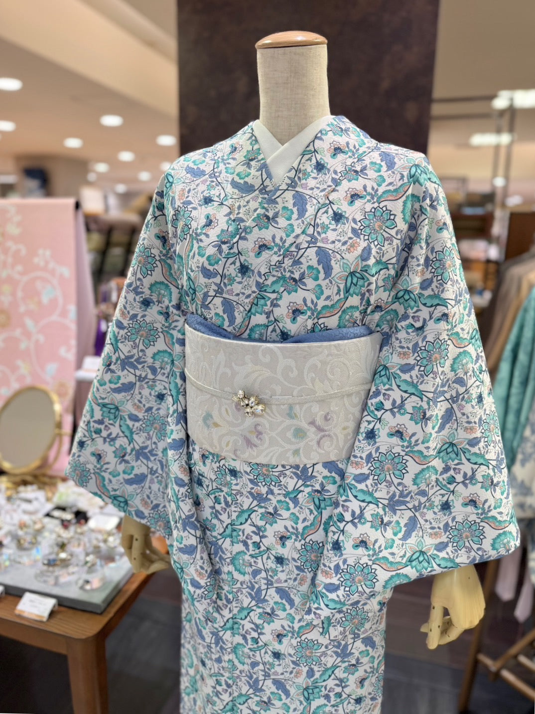 オリジナルペイズリー エメラルドグリーン