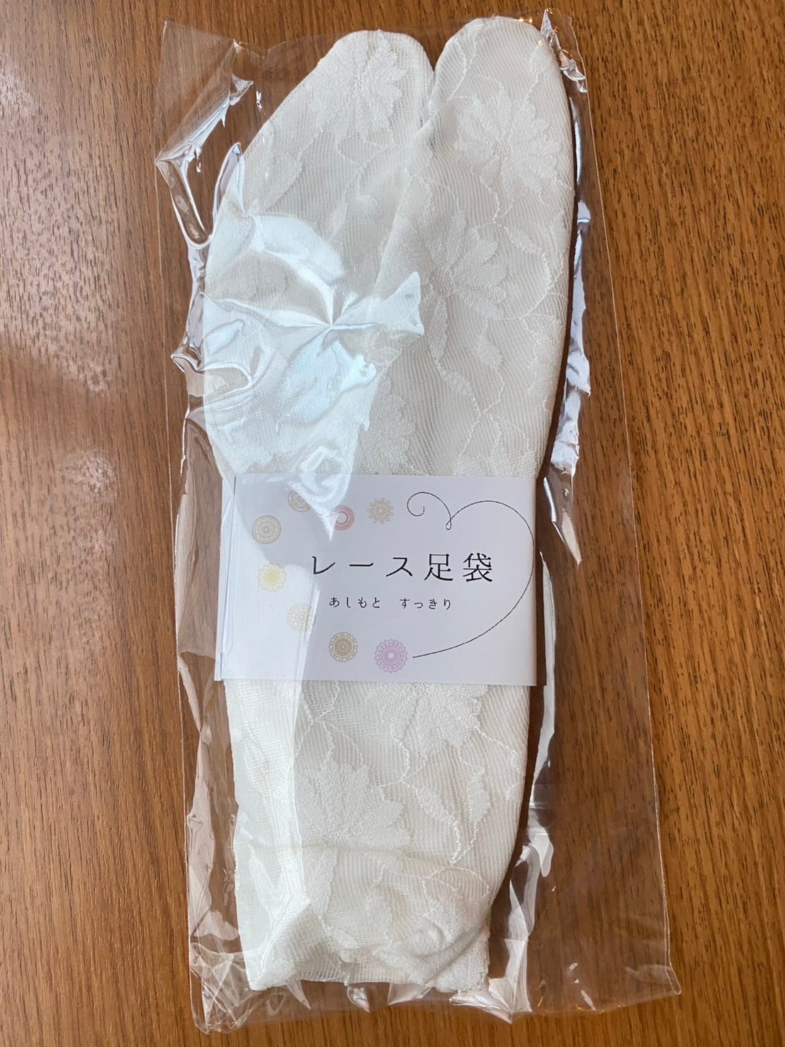 透けるレースの足袋ソックス（夏用）