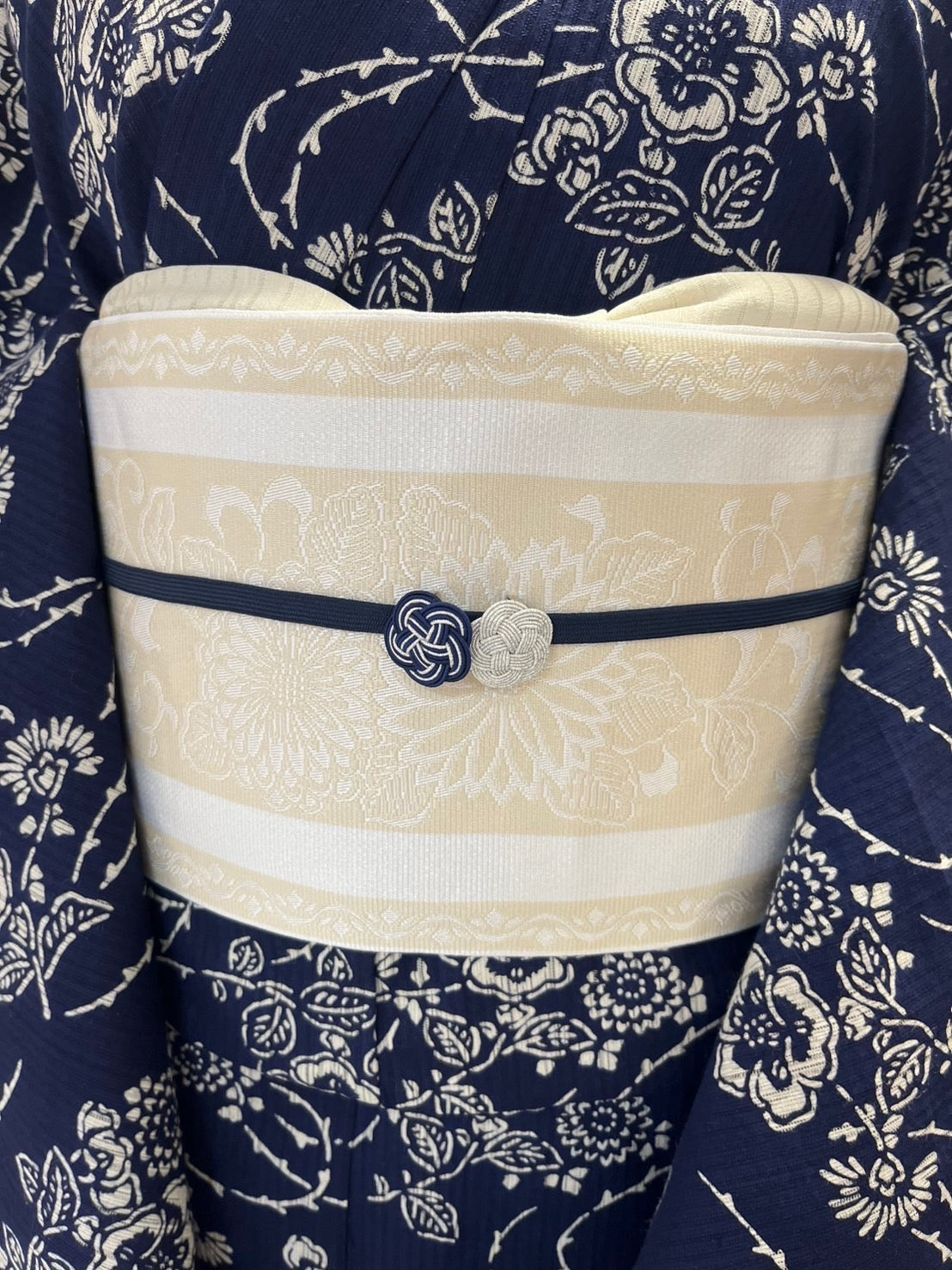 綿麻三部式ゆかたセット