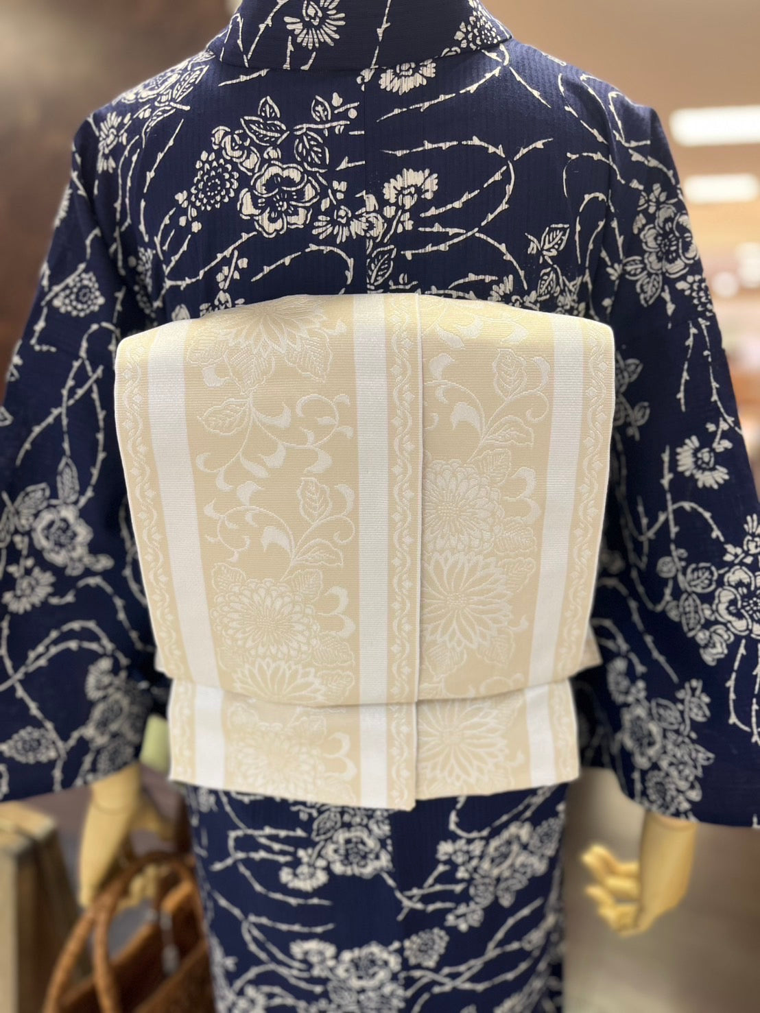 綿麻三部式ゆかたセット