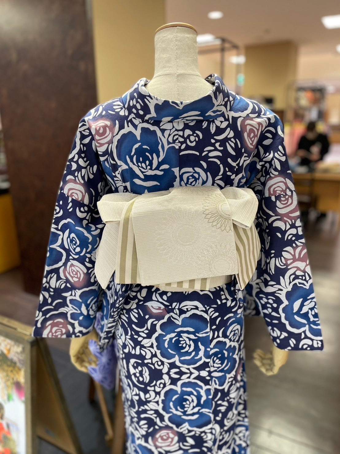 綿麻三部式ゆかたセット