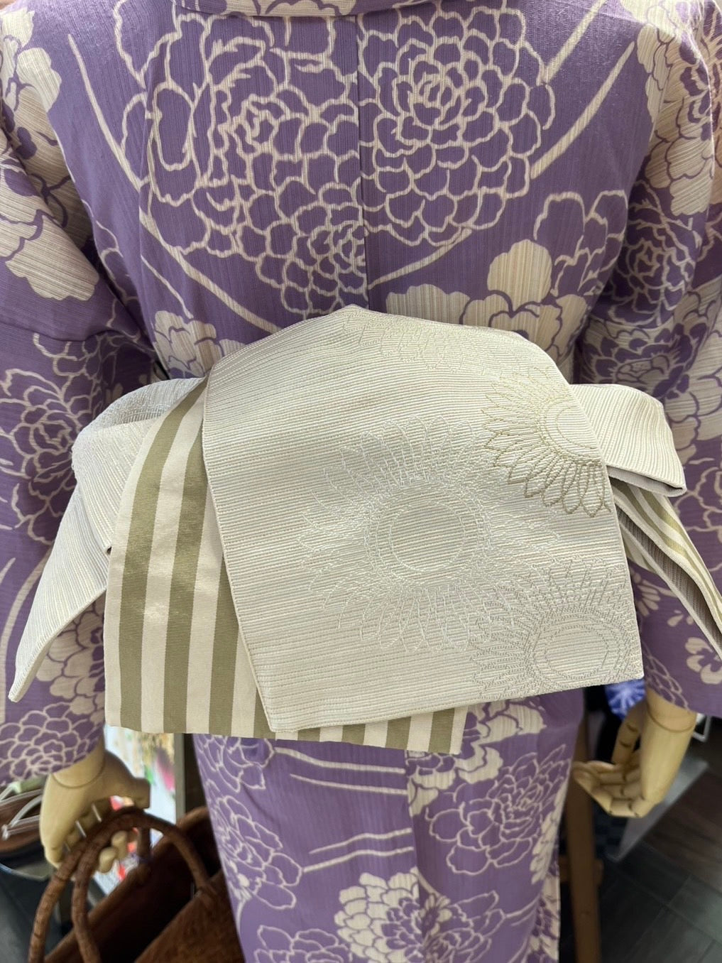 綿麻三部式ゆかたセット