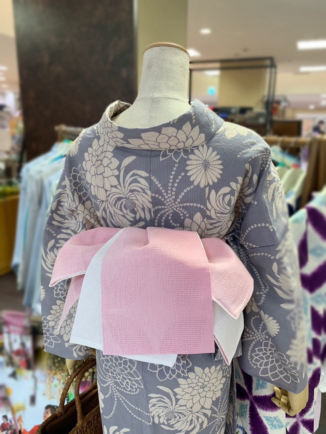 綿麻三部式浴衣 Lサイズ – driccoきもの