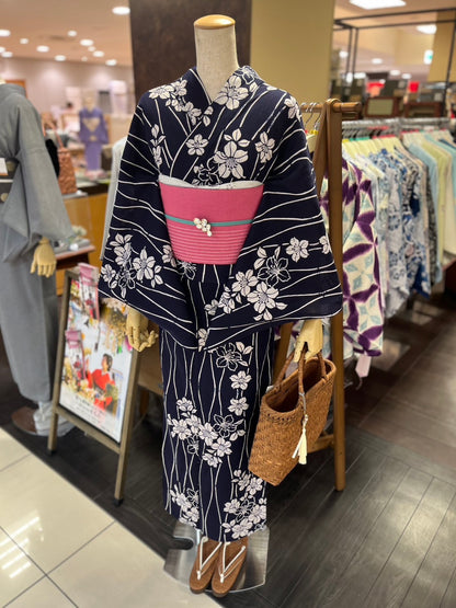 綿麻三部式浴衣 Mサイズ