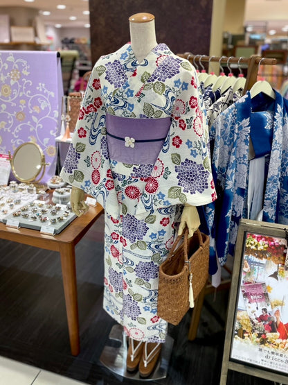 綿麻三部式浴衣 Mサイズ