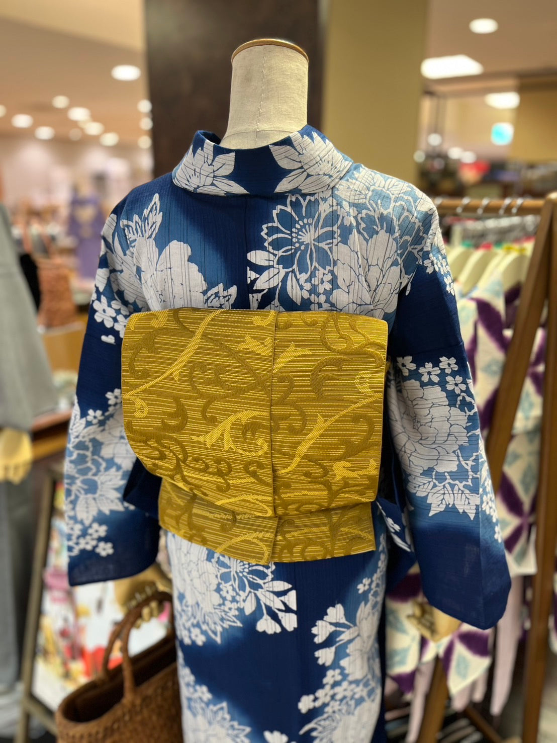 綿麻三部式浴衣 Lサイズ
