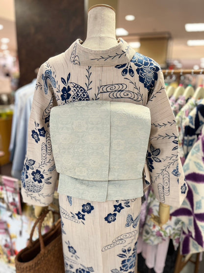 綿麻三部式浴衣 Mサイズ