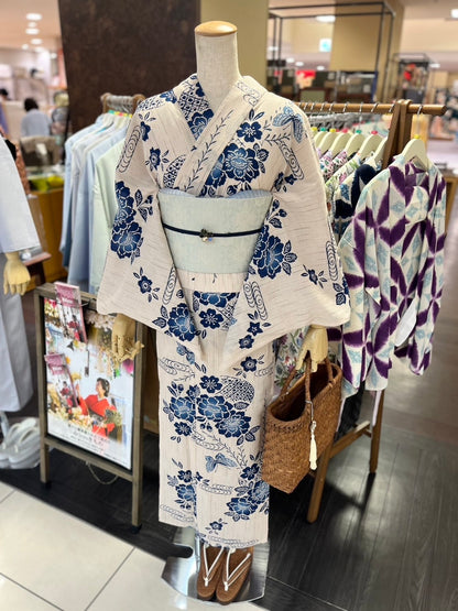 綿麻三部式浴衣 Mサイズ