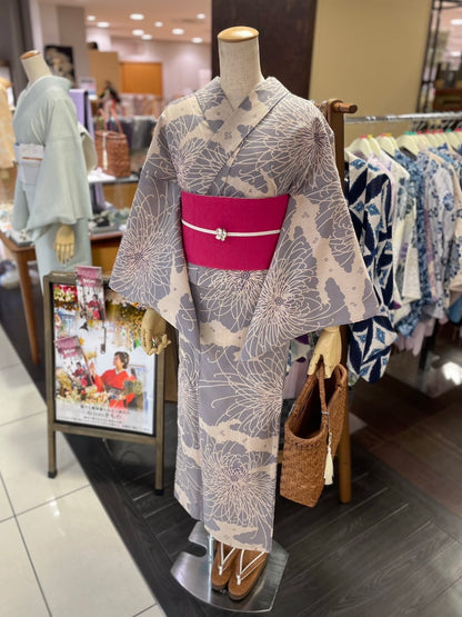 綿麻三部式浴衣 Mサイズ