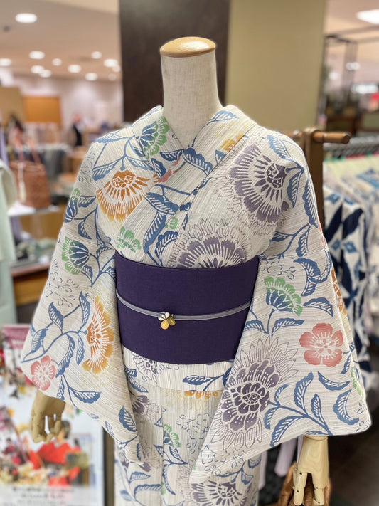綿麻三部式浴衣 S・M・Lサイズ