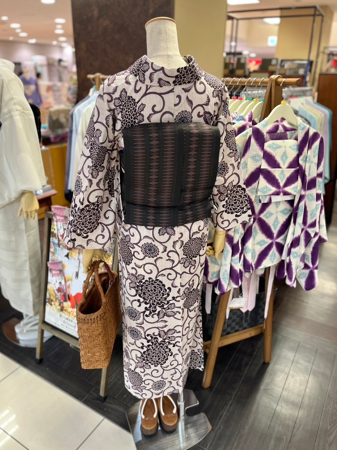 綿麻三部式浴衣 Mサイズ