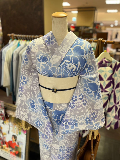 綿麻三部式浴衣 Lサイズ