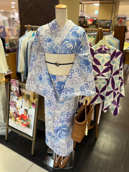 綿麻三部式浴衣 Lサイズ
