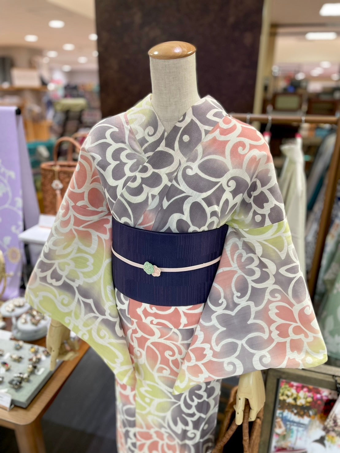綿麻三部式浴衣 Mサイズ