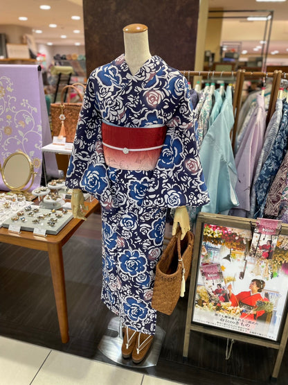 綿麻三部式浴衣 Mサイズ