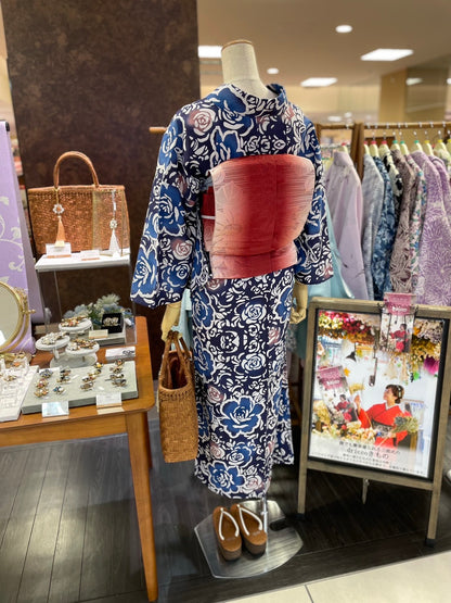 綿麻三部式浴衣 Mサイズ