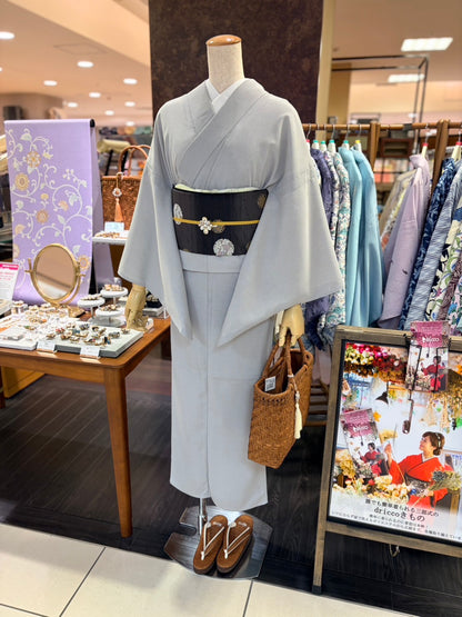 夏絽 三部式着物 鮫小紋 Sサイズ