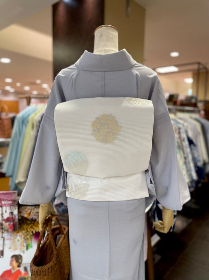夏絽 三部式着物 飛び柄小紋（絽ちりめん）Sサイズ
