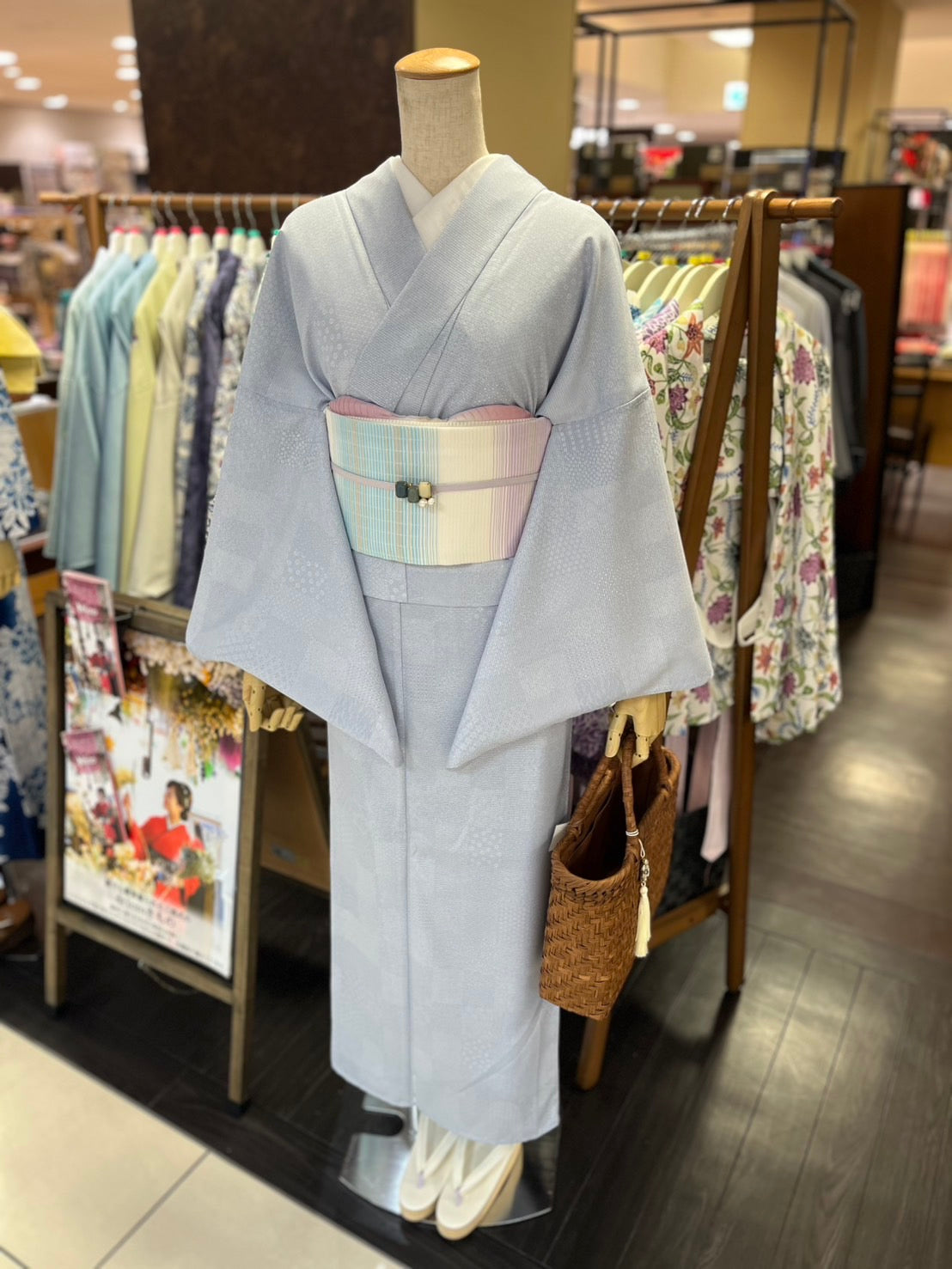 夏絽 三部式着物 Mサイズ