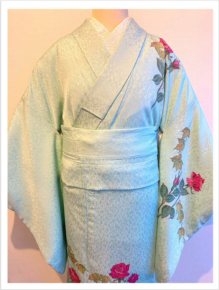 オリジナル更紗 ミント – driccoきもの